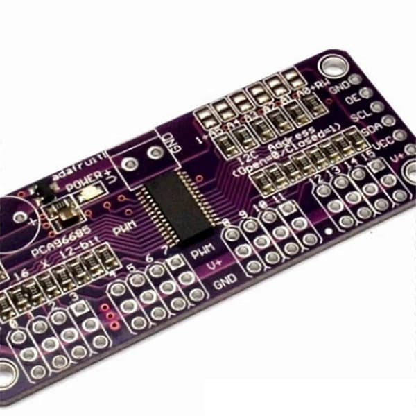 MCUPCA9685 16-kanals Servo Driver 12-bit Fm+I2C Bus PWM Controller Servo Kontrolmodul