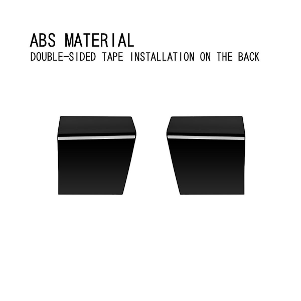 Bil Bright Black Glass Switch Övre panel Dekoration Dörr Armstödsdekaler för Alphard 40 Series 20