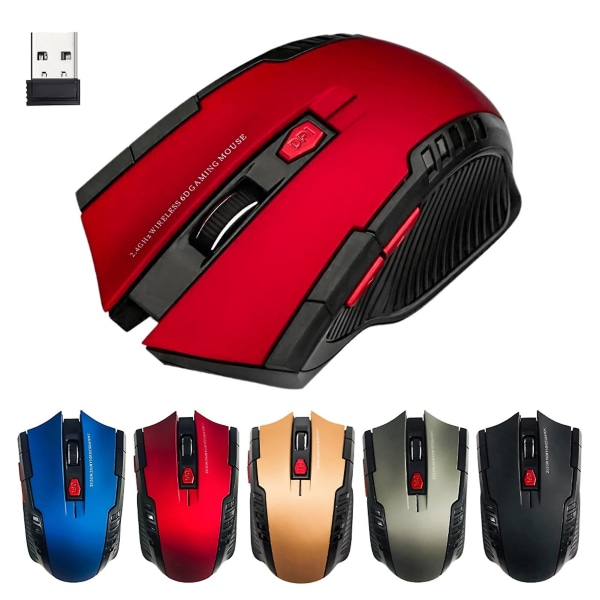 Ryra Game Mouse trådlös mus 1600dpi 2,4ghz trådlös datormus Gamermöss Ergonomisk