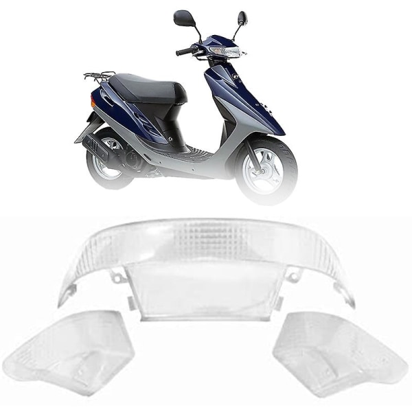 Baklysklokkedeksel for motorsykkel Scooter AF27/AF28, Baklysklokke Glassdeksel, Baklysklokkehette, Transparent