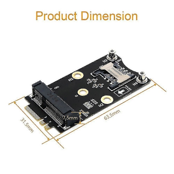 M.2 Wifi Adapter Mini Pcie Trådløst Netværkskort Til M2 Ngff Key A+e Wifi Kort Raiser Med Slot