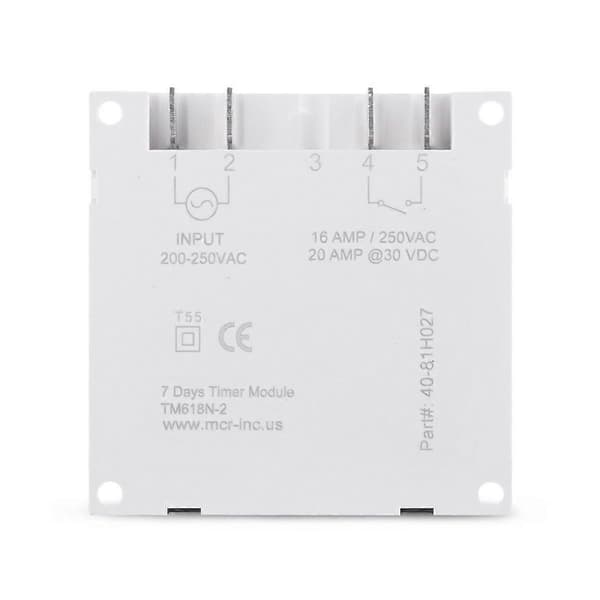 Tm618N-2 Lcd 1.6 Tum Digital 220V Ac Programmerbar Timer Switch med Relä Inuti och Nedräkning Ti