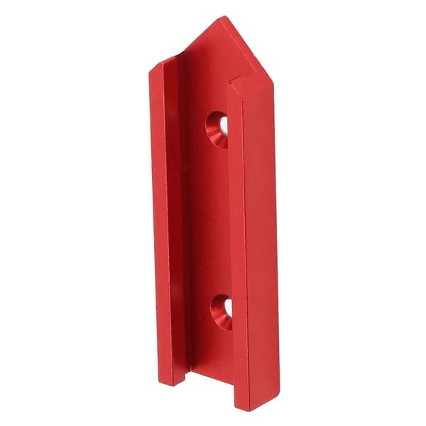 4 stk. T-skinneforbindelse, aluminiumslegering, 100 mm længde, 30 mm bredde, universal til træbearbejdning, rød