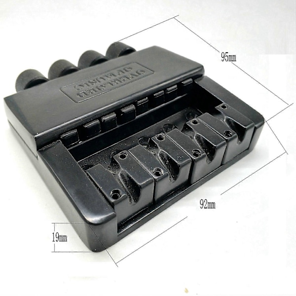 1 Set 4-strängs Huvudlös Basgitarrbro System Elektrisk Basdel för Huvudlös Elektrisk Bas Rep