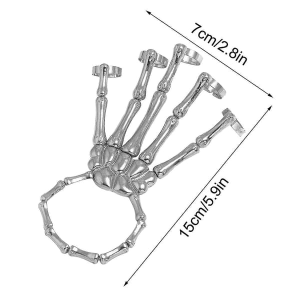 Skelet Hånd Ring Design Til Natklub Halloween Kostume Tilbehør