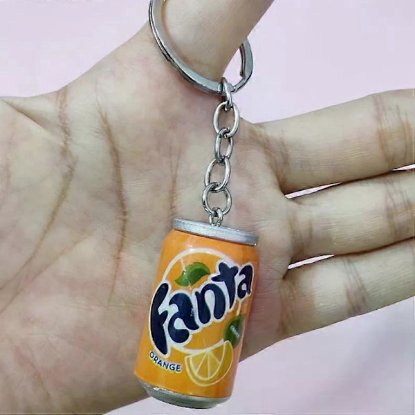 Mini olutpullo avaimenperä laukku riipus tölkitetty viinipullo cola sprite pullo