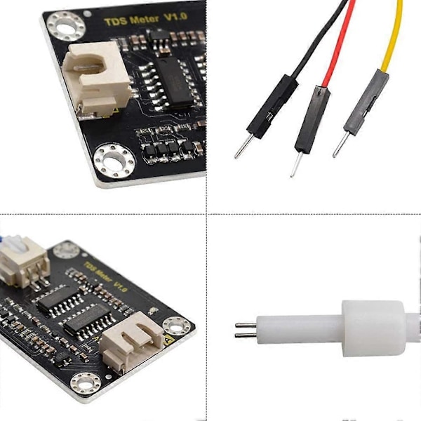 Analog TDS Sensor Modul Vattenkvalitet Löslighet Konduktivitet Enkel Användning Vätskedetektering för