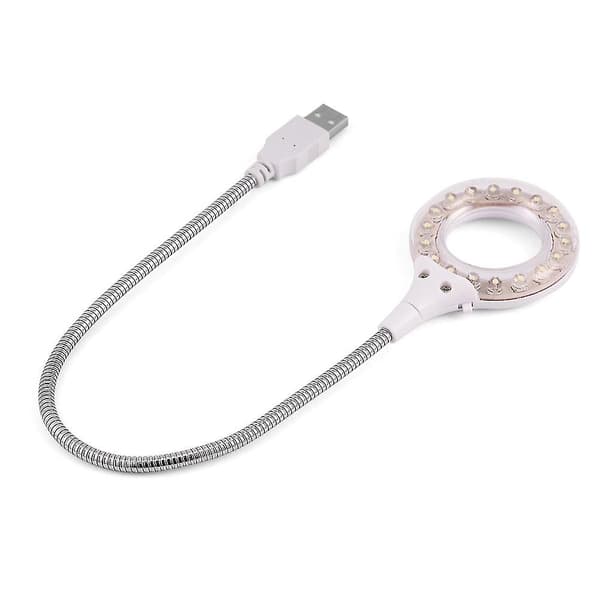 Bærbar USB LED-lampe til PC/Laptop - Høj lysstyrke, 18 stk., Hvid