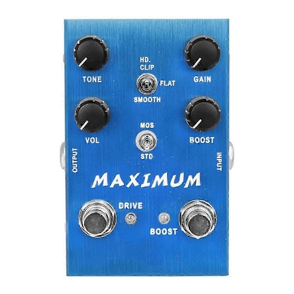 An-41 Maximum Overdrive Effektpedal Drive Channel Ren Ton Utan Kompression Gitarrdelar