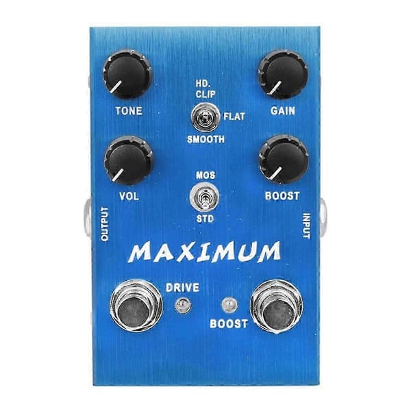 An-41 Maximum Overdrive Effektpedal Drive Channel Ren Tone Uten Kompresjon Gitardeler