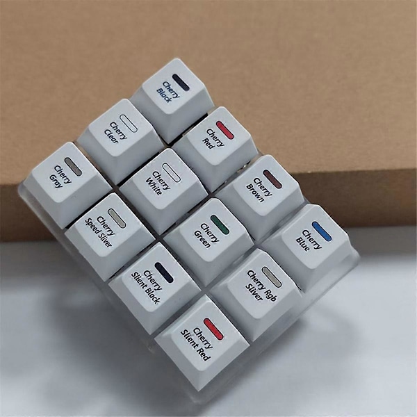12-Tacks Mekanisk Tangentbordbrytare Tester Sampler Brytare Testverktyg med Tangentbordsavdragare för Cherry MX-brytare