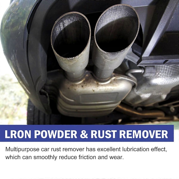 Lron Pulver & Rustfjerner, Multifunksjonell Metall Rustfjerner For Bil Og Motorsykkel Eksosrør Rust Renovering Vedlikehold