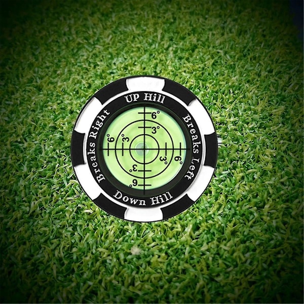 3 stk Golf Ball Marker med Høy Presisjon Bærbar Putting Green Reader Golf Marker Clip Green Read-B10