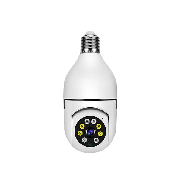 Wireless WiFi 1080P Light Socket Bulb Security Camera Floodlight Night Vision Motion Detection Two-