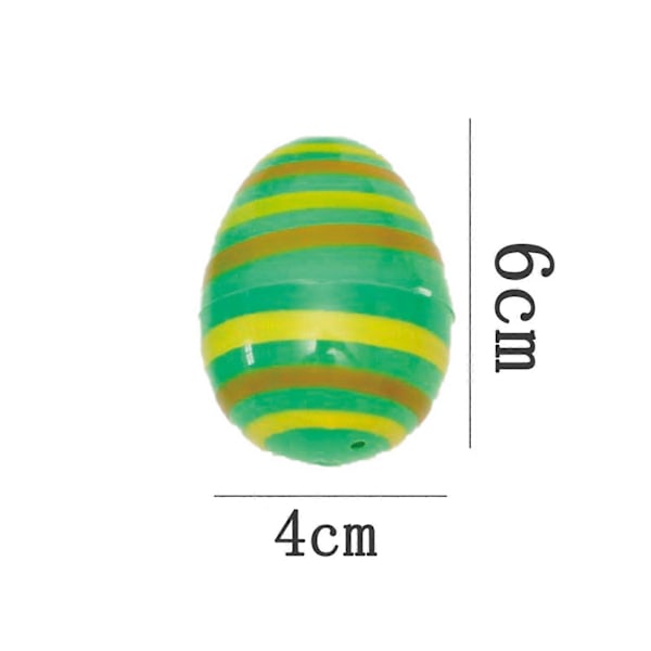 12 st 6 cm påskfärgade öppna ägg fyllbara DIY plast tomma äggfigur prydnad vårdekoration Glad påskdag festival semestergåvor