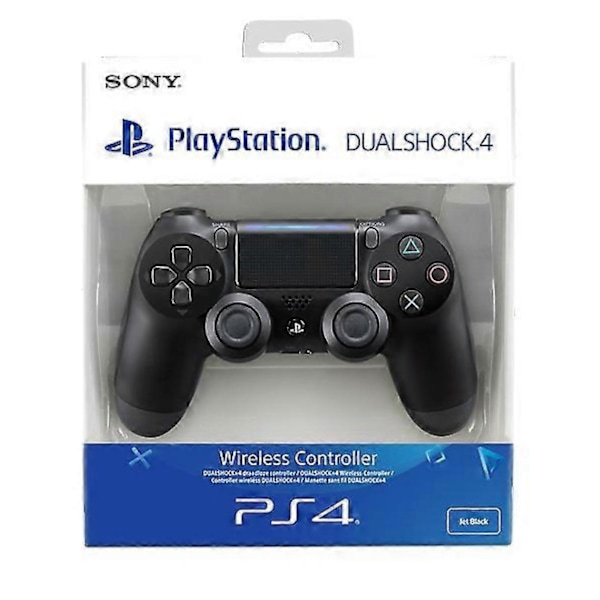 Virallinen Sony Playstation PS4 DualShock 4 V2 langaton ohjain - Musta