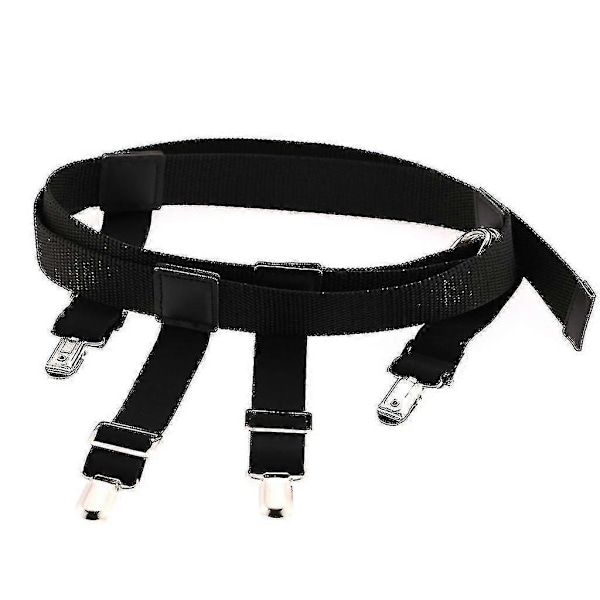 Elastisk nylon taljebælte til mænd og kvinder med strømpeholdere, clips, strømper, bukser, jeans holder stropper