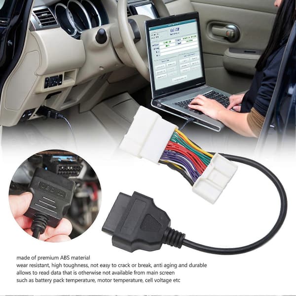 OBD2-kontaktdeler Bildiagnostisk Adapterkabel Erstatning for Tesla Model 3 Y 2019-2021