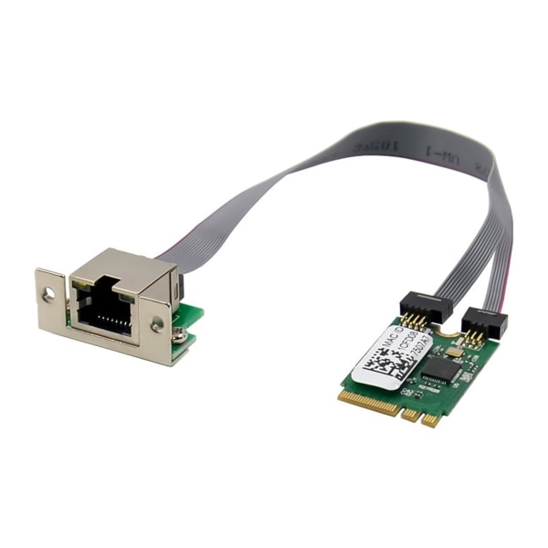 M.2 A+E KEY 2,5G Ethernet LAN-kort RTL8125B Industrielt kontrollnettverkskort PCI Express-nettverksadapter