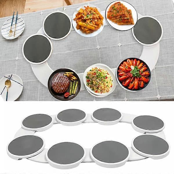 Roterande Matbordsbricka Halkfri Lazy Susan Bekväm Roterande Matkarusell Roterande Plattassistent För Restaurangkök