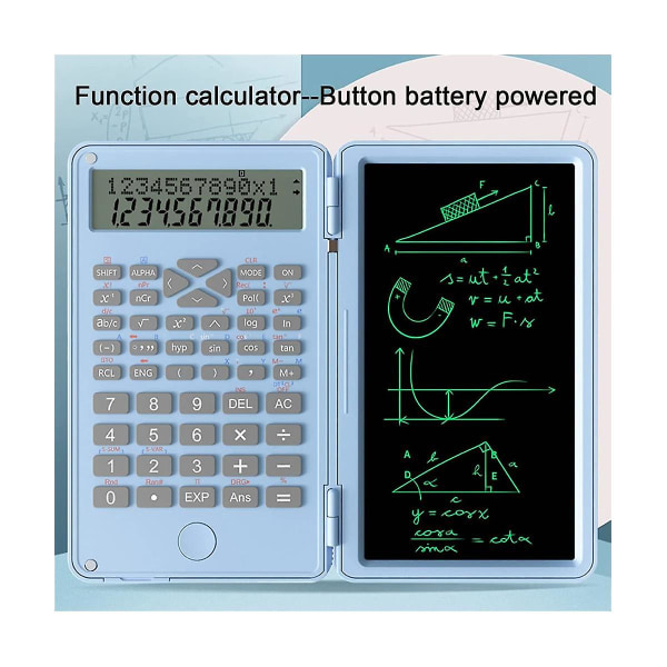 Vitenskapelige kalkulatorer, 12-sifret LCD-skjerm lommekontorkalkulator for hjemmeskole Meeti