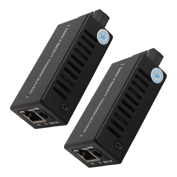 1 Par Gigabit Mini SFP Media Converter Enkelt Fiber Single Mode SFP og RJ45 SC Port 3km Fiber Optisk Transceiver Mottaker EU Plugg YEMMA