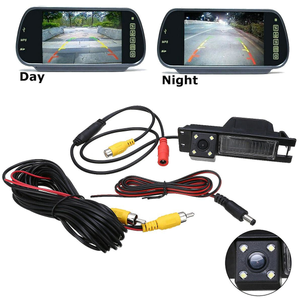 Auton HD 4LED Takakamera Peruutuskamera Yhteensopiva Opel Astra H J Corsa Meriva Zafira Insignia Fiat Buick Regal