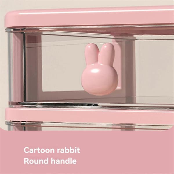 Makeup Organizer Skuffe med Stor Kapacitet Plast Opbevaringsboks til Makeup & Kontorartikler Læbestift Holder