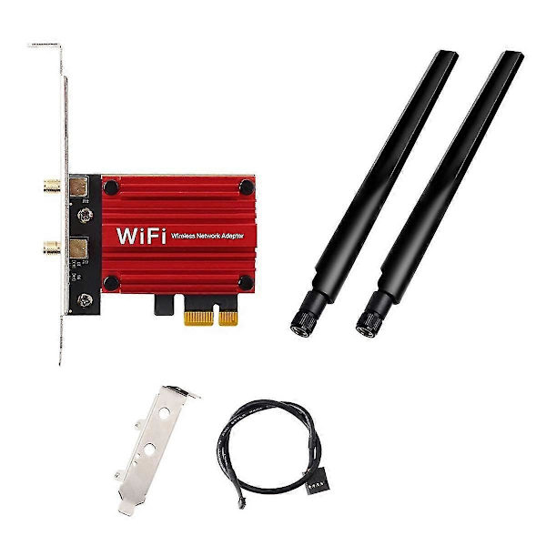 1800Mbps Wifi 6 MT7921 PCI Express Trådløs Adapter Bluetooth 5.2 Dobbelt Bånd 802.11AX/AC Wi-Fi Netværkskort Windows 10 11-B16