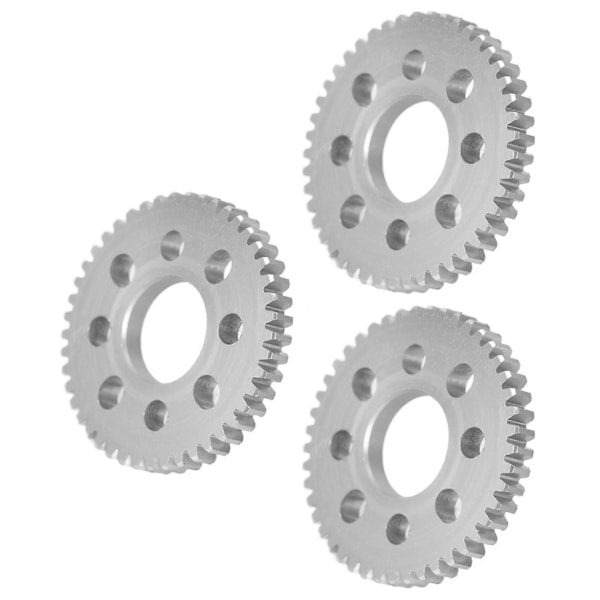 3 kpl hammaspyöriä, 8 reikää, alumiini, 4 mm paksuus, 14 mm keskiöaukko, 0,8 moduuli, sarja Kit4312-0414-0048