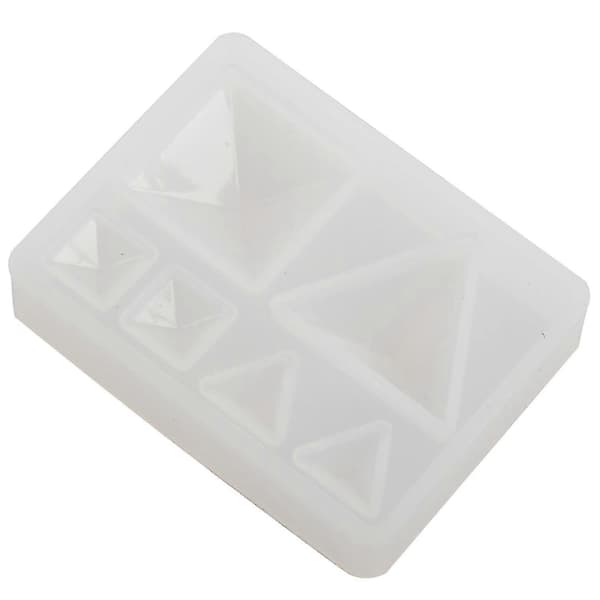 Silikonform DIY Geometrisk Trekantig Spegel Hantverksformar Verktyg