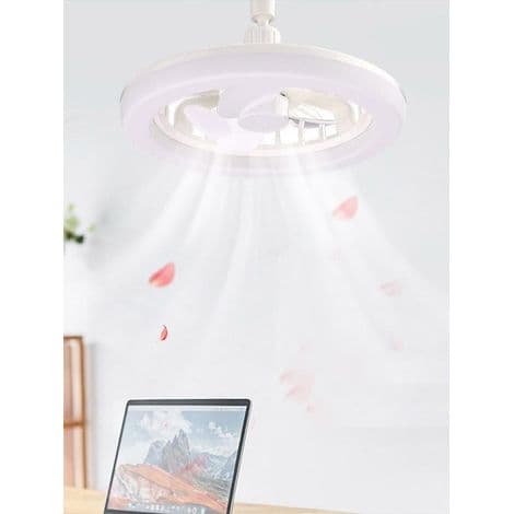 LED loftventilator med lys og fjernbetjening til soveværelset