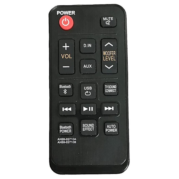Erstatningsfjernkontroll for lydplanke - For Soundbar -jm25 -j250 -jm25/ -j250/ Hwjm25 Hwj250