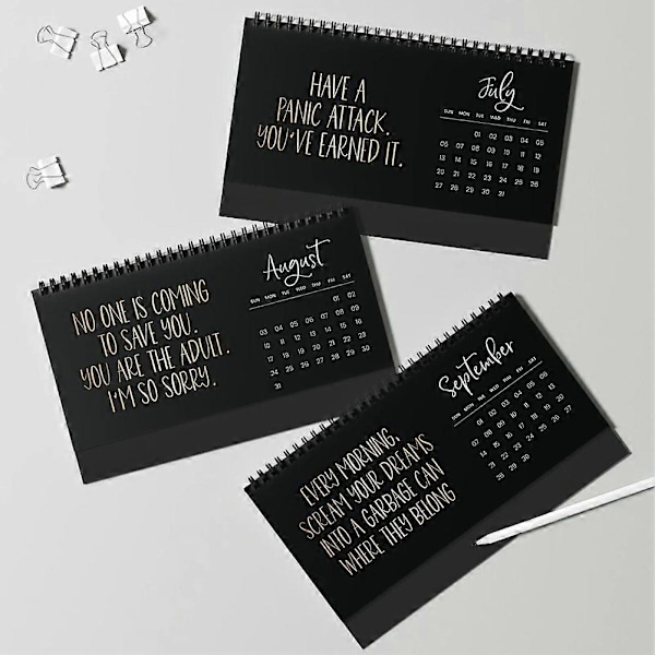 2025 Satirisk Kalender En Daglig Dos Humor för att Göra Livet Roligare Skolkalender för Hemmet