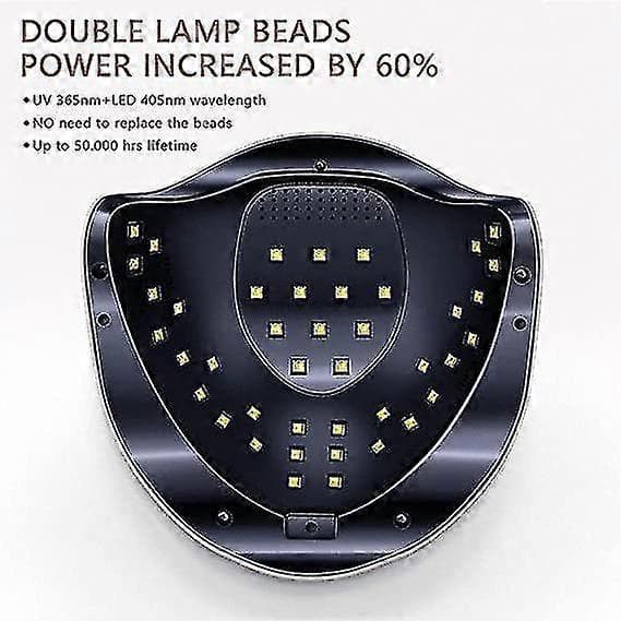 168W UV LED Gel Nagelljus Gel Polish Torklampa 4 Timerinställningar Autosensor--(niubi)