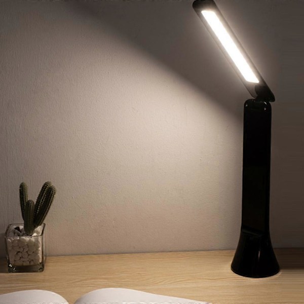 Dimbar LED Arbeidslampe - Bærbar, Justerbar, Skrivebordslampe, Flott Gave Sammenleggbar Arbeidslampe, Svart - Bærbare Skrivebordslamper for Hjemmekontor, Justerbar Sving