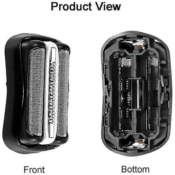 Braun Series 3 Udskiftningsfolie & Skær - Kompatibel med 2 stk. 32b Barbermaskinedel