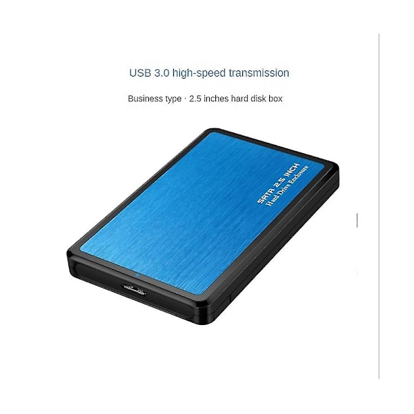 2,5 tommers USB 3.0 til SATA HDD-kabinett Harddisk-kabinett Verktøyfri støtte 2 TB UASP-protokoll Harddisk