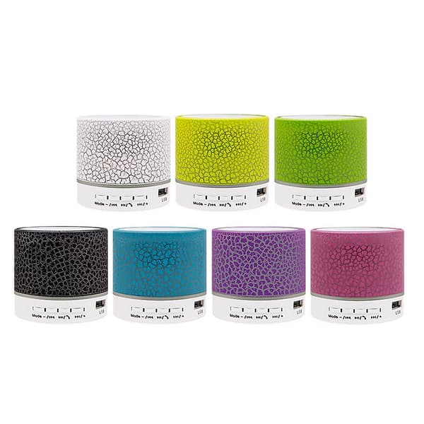 Høyttalere - Bluetooth med LED - Bærbar og Mini Blå
