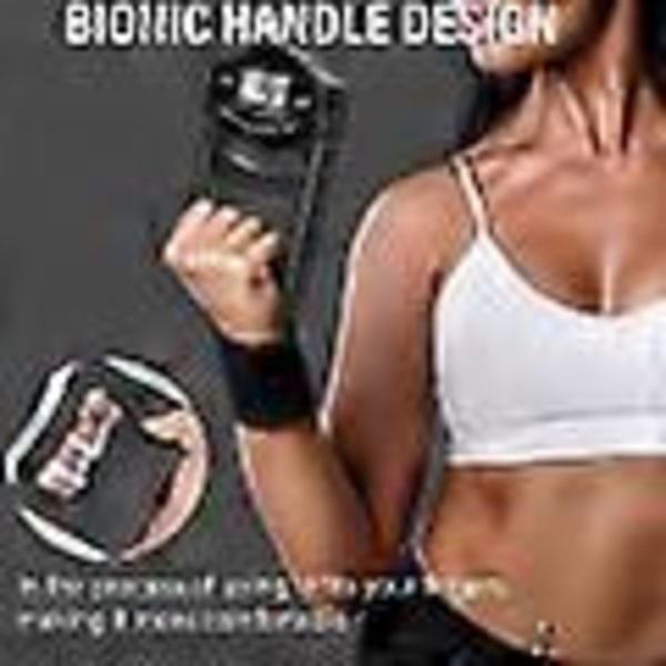 Grip Strength Tester, 396lbs/180kg Digital Hånddynamometer Grip Strength Meter USB LCD Skjerm Hånd svart