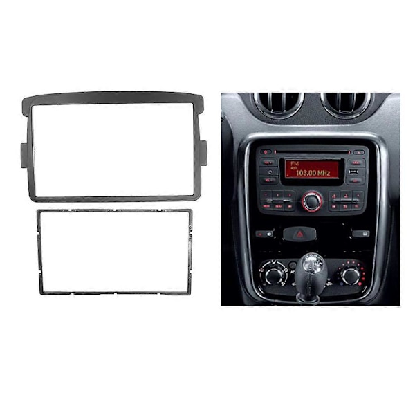 2Din Bil Fascia för Duster Stereo Fascia Panel Instrumentbräda Montering Installation Bil DVD Ram Kit In-Dash