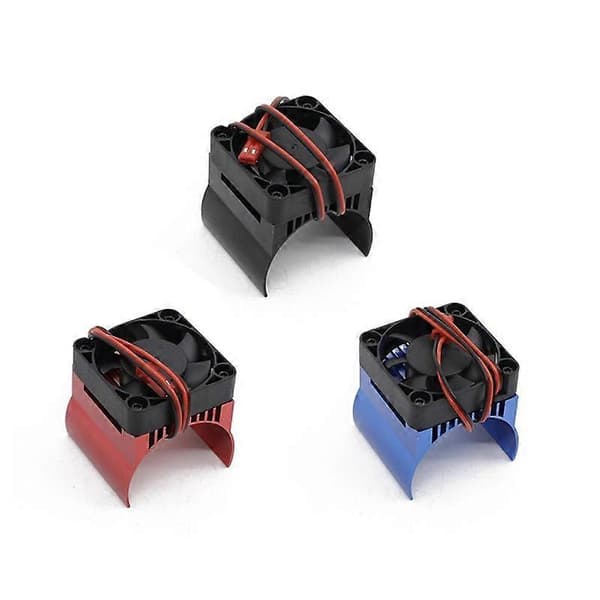 42mm Motorkøleventilator Køleplade til 1/10 E- E- Summit Arrma 1/8 Kraton Talion RC Bil, 2