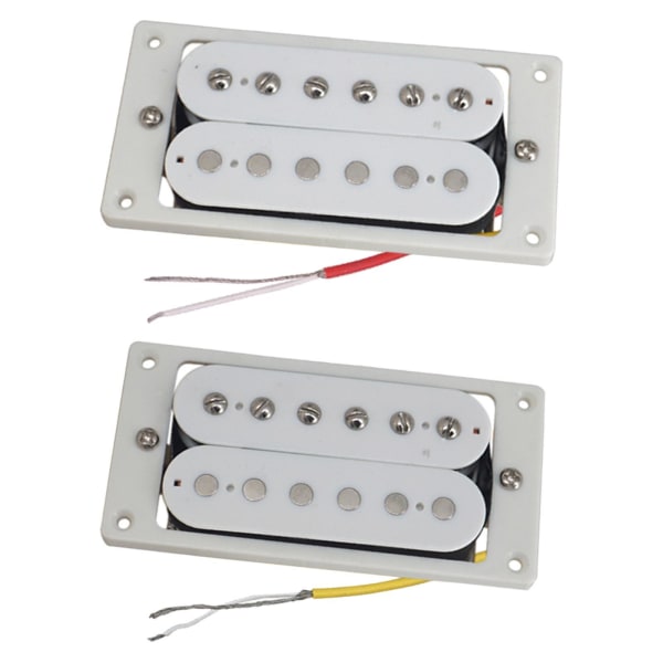 2 kpl Sähkökitaran Mikrofonit Esijohdotetulla Humbucker-Mikrofonisarjalla Kaksoiskäämi Mikrofoni 6-kielisille Kitaroille Instrumentin Tarvikkeet