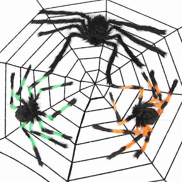 Svarta Spindelben & Vingar Halloween Maskeraddräkt Djur Insekt Tillbehör (1st, Svart)