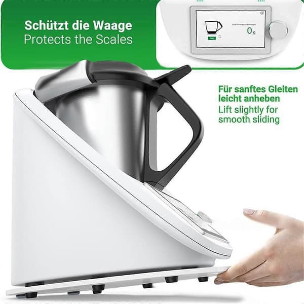 Glidbräda Halkskyddande Matta Passar TM5 TM6 Blender Glidare Smidig Flyttning Rullbräda Pad