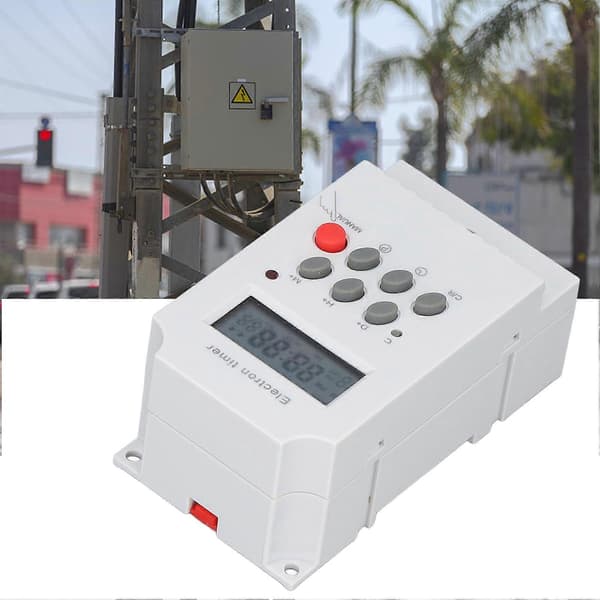Elektronisk timer-kontakt DIN-skinne LCD Mikrocomputer Elektronisk Intelligent Controller KG316TII (AC 220V)