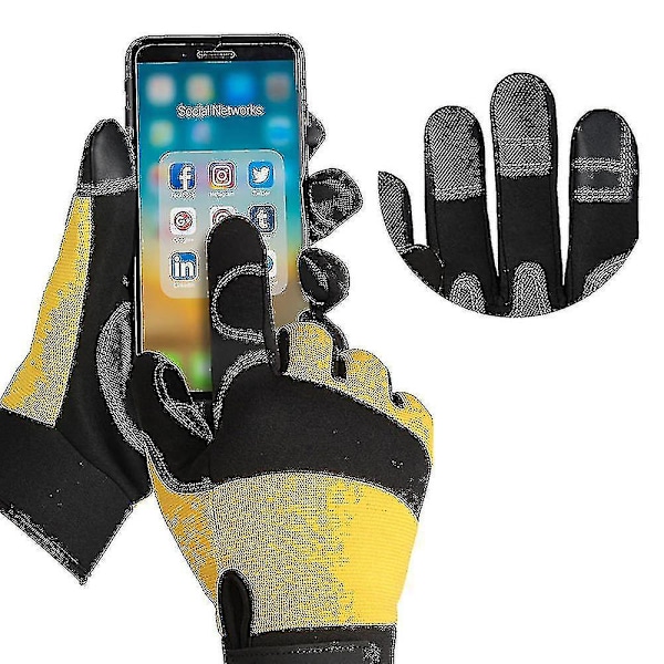 Trädgårdshandskar Slitstarka Trädgårdshandskar Storlek: L: Handflatans bredd: 8,5-9,5 cm