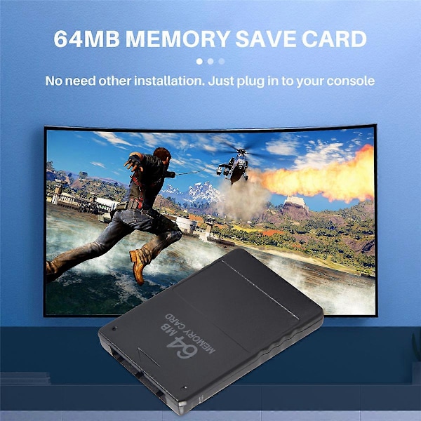 Uusi 64MB Muistikortti PlayStation 2 PS2 -konsolipeliin