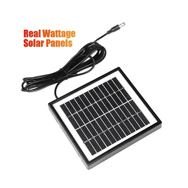 12V 2W Solcellepanel Solhage Lyspanel DIY Deler DC Port Solcellepanel Batterimodul For Batteri