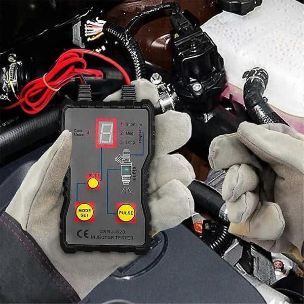 Injector Flush Cleaner Professionell Bil Bränsleinsprutare Testare Bränslesystem Scan Tool 4 Puls Läge Aut
